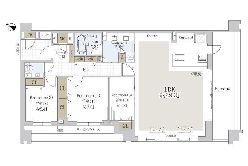 【リーフィアレジデンス上原】100㎡超×最上階角住戸。洗練と静寂が交差する「代々木上原」の低層レジデンス